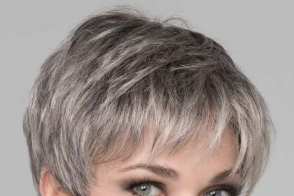 freche kurze graue haare modern